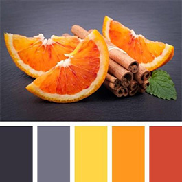 Сочетаемость оранжевого цвета
